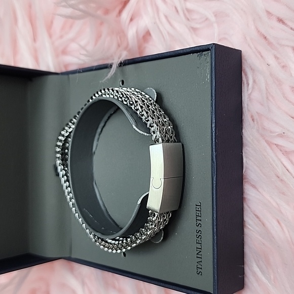 Unisex 1913 Stainless Steel Bracelet 8.25 length - Picture 4 of 12